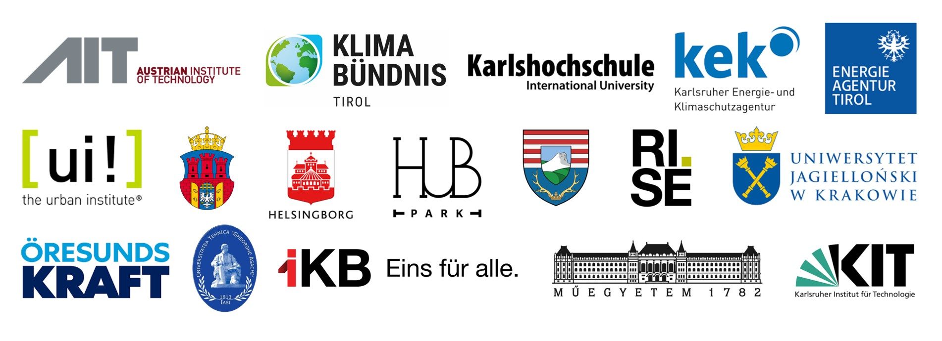Logos of the Consortium Partners of NEEDS Repowered